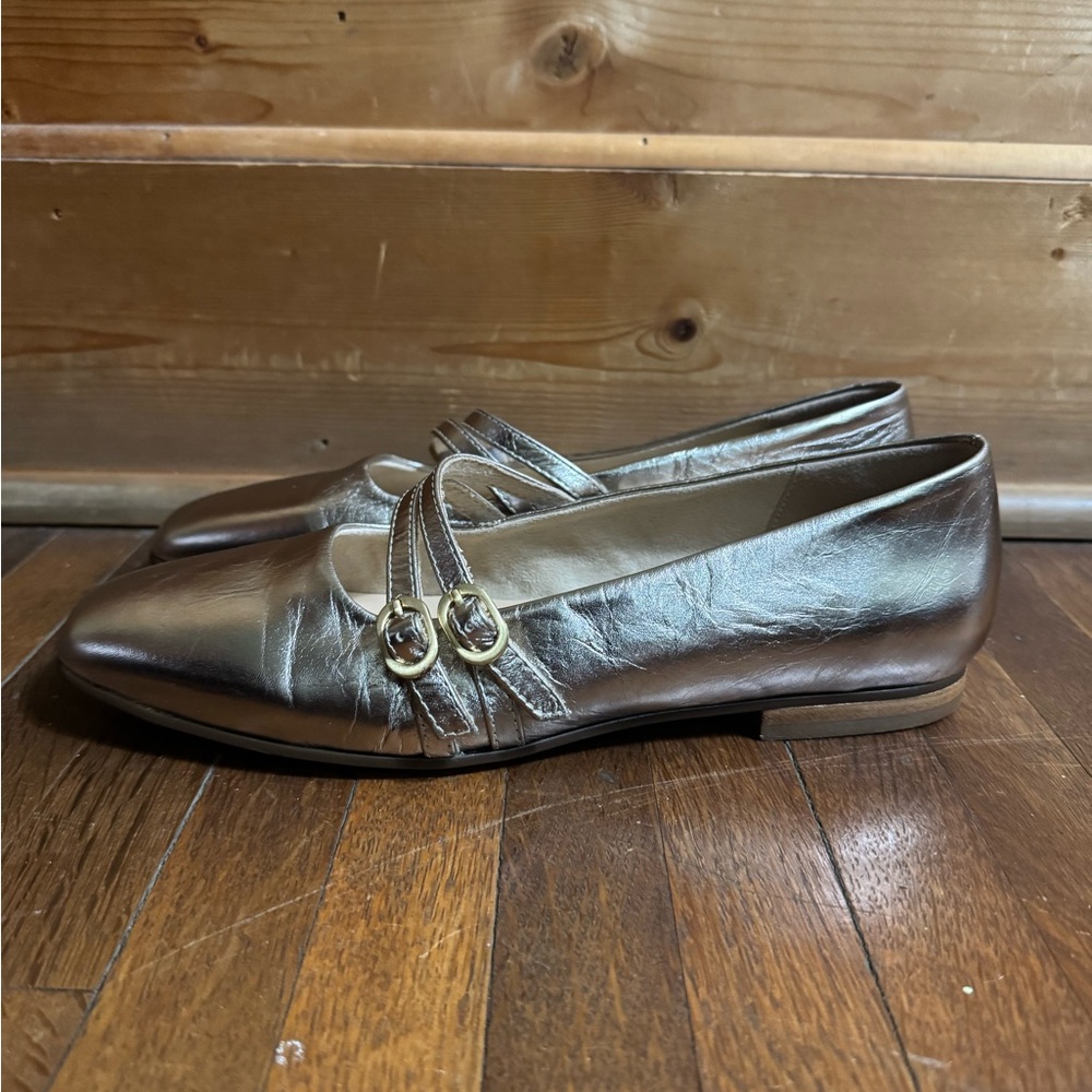 Bella vita  Women's Metallic leather Flats